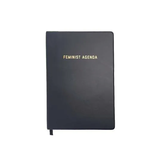 Feminist Agenda Lined Journal - Black