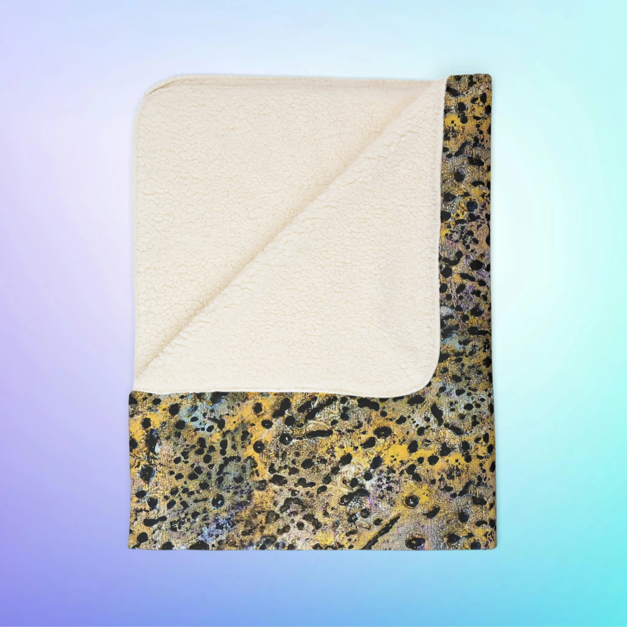 Fleece Sherpa Blanket - Leopard 🐆