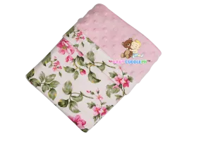 Flora in Light Pink - Babycuddle Minky Blanket