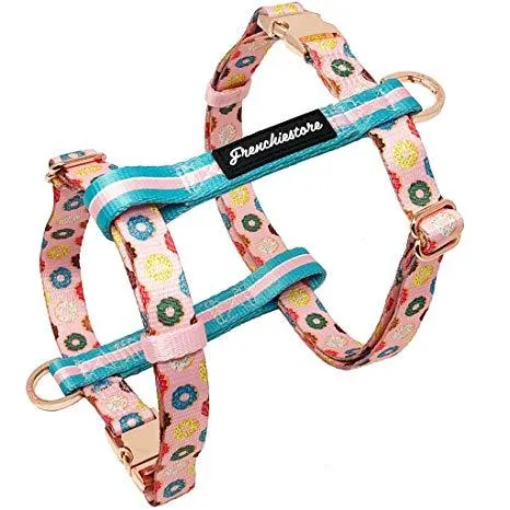 Frenchiestore Adjustable Pet Health Strap Harness | Pink StarPup