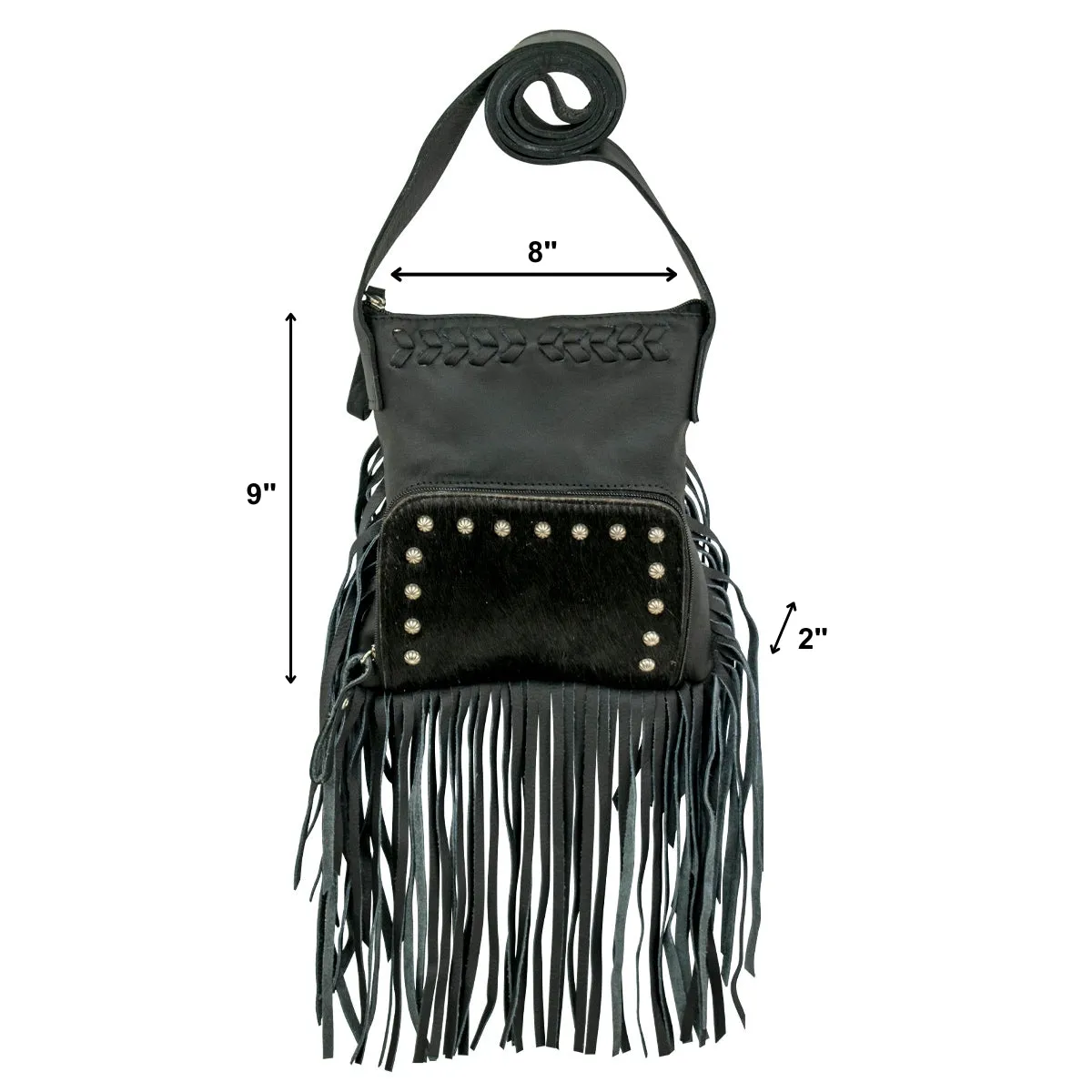 Fringed Cowgirl Crossbody w/ Front Compartment