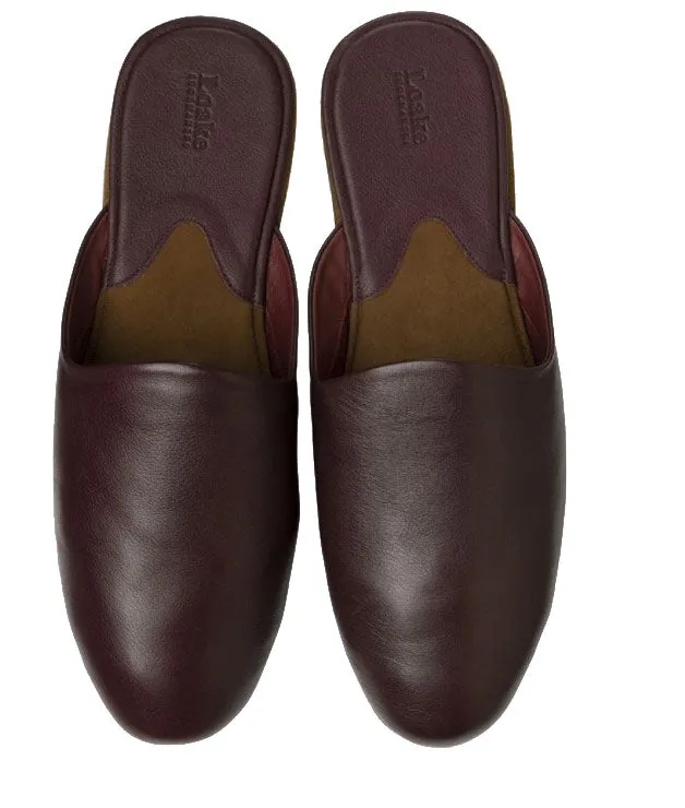 Garrick Mule Slipper - Burgundy