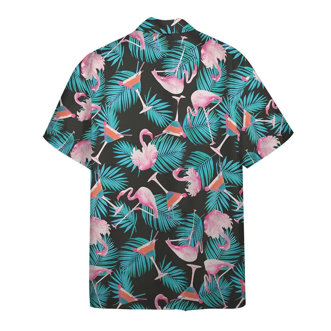 Gearhuman 3D Martini Flamingo Hawaii Shirt