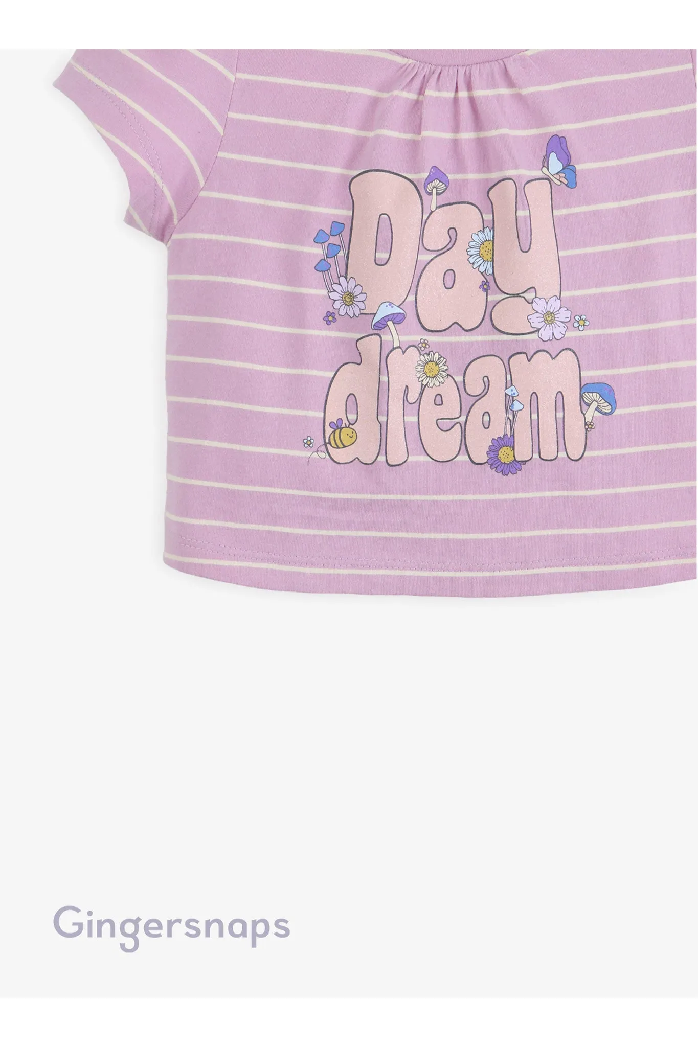 Gingersnaps Daydream Puff Sleeves Graphic Tee