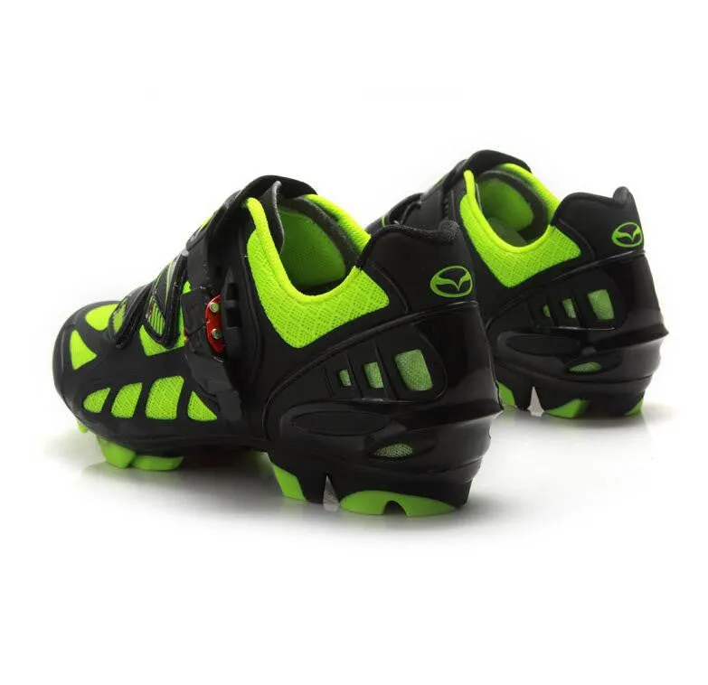 Green Black Pro MTB Cycling Shoes