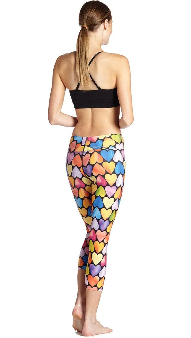 Hearts - Triathlon Capri Leggings - CUSTOM ORDER