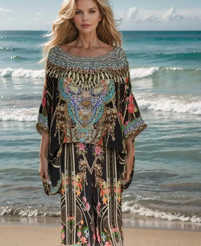 Hi-low Kaftan by Fashion Spectrum (Capri)