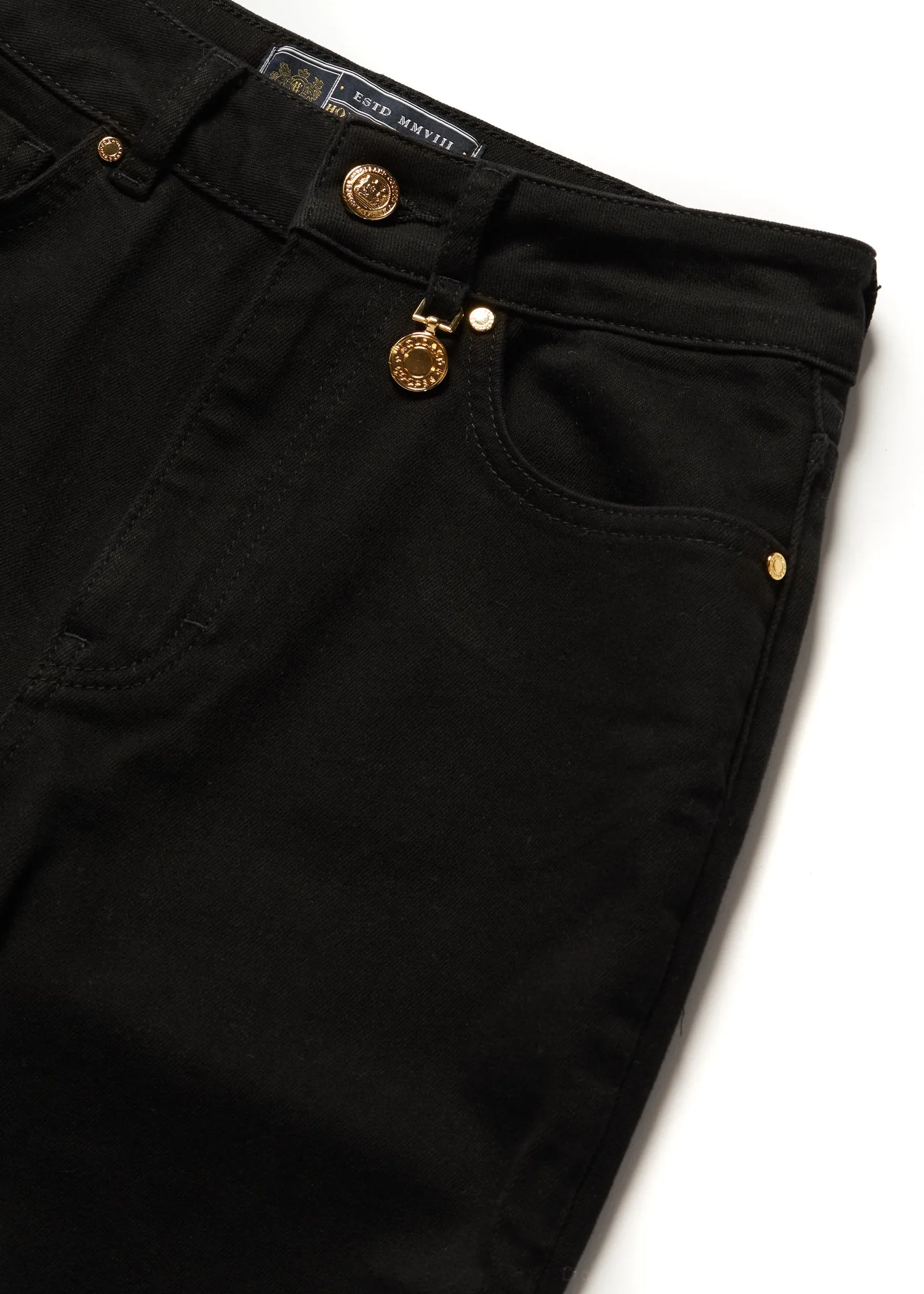 High Rise Slim Jean (Stay Black)