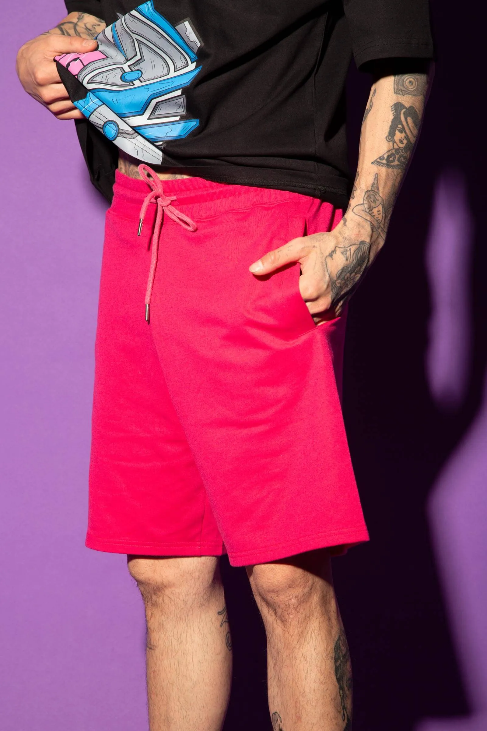 Hot Pink Bermuda Shorts