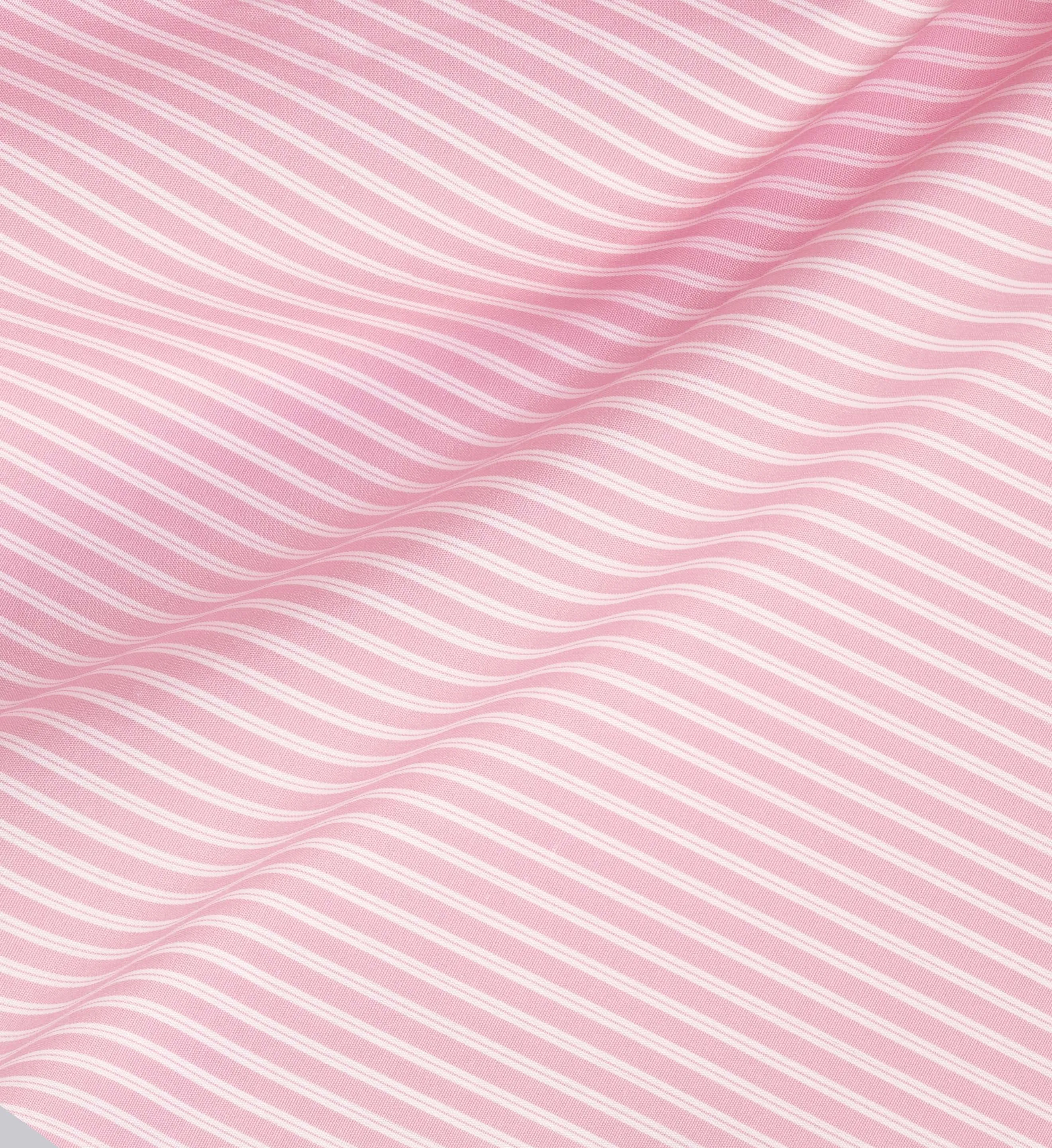 Hotel du Cap Cursive Oversized Shirt - Pink Striped