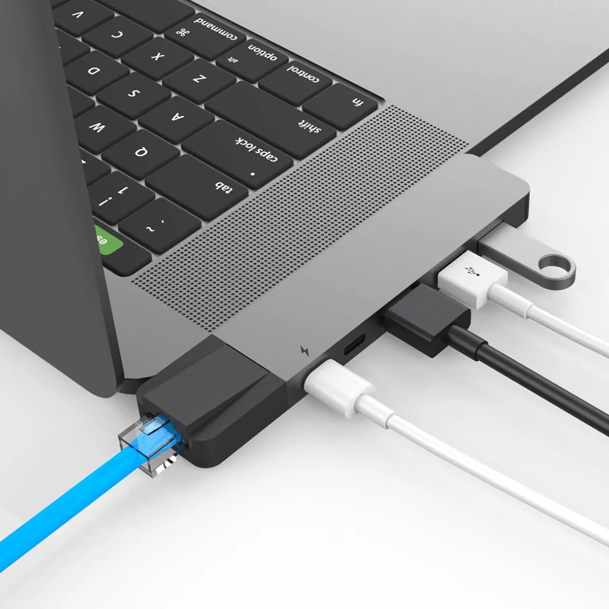 HyperDrive NET 6-in-2 USB-C Hub - Grey