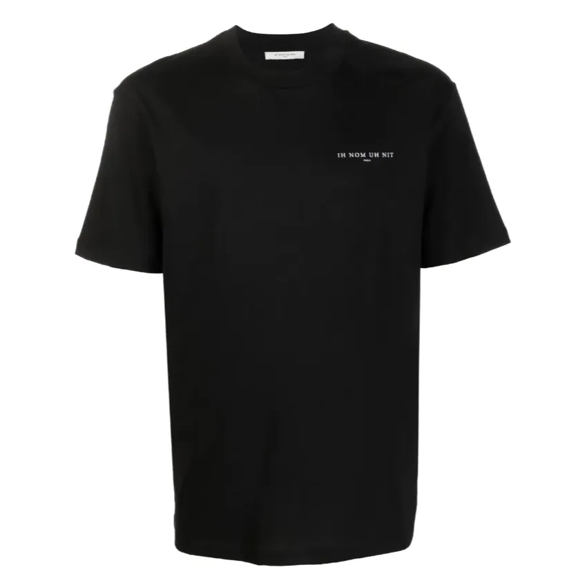 IH NOM UH NIT Paris Chest Logo Tee Black NUS23201