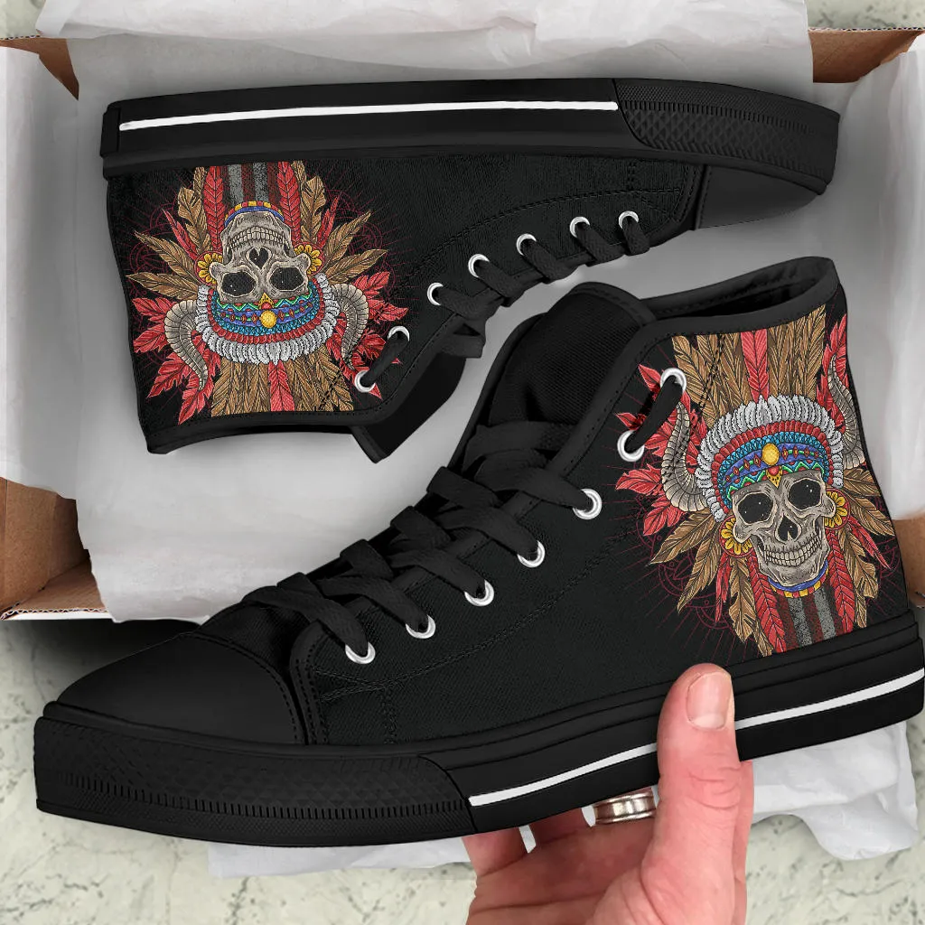 Indian Skull - High Tops