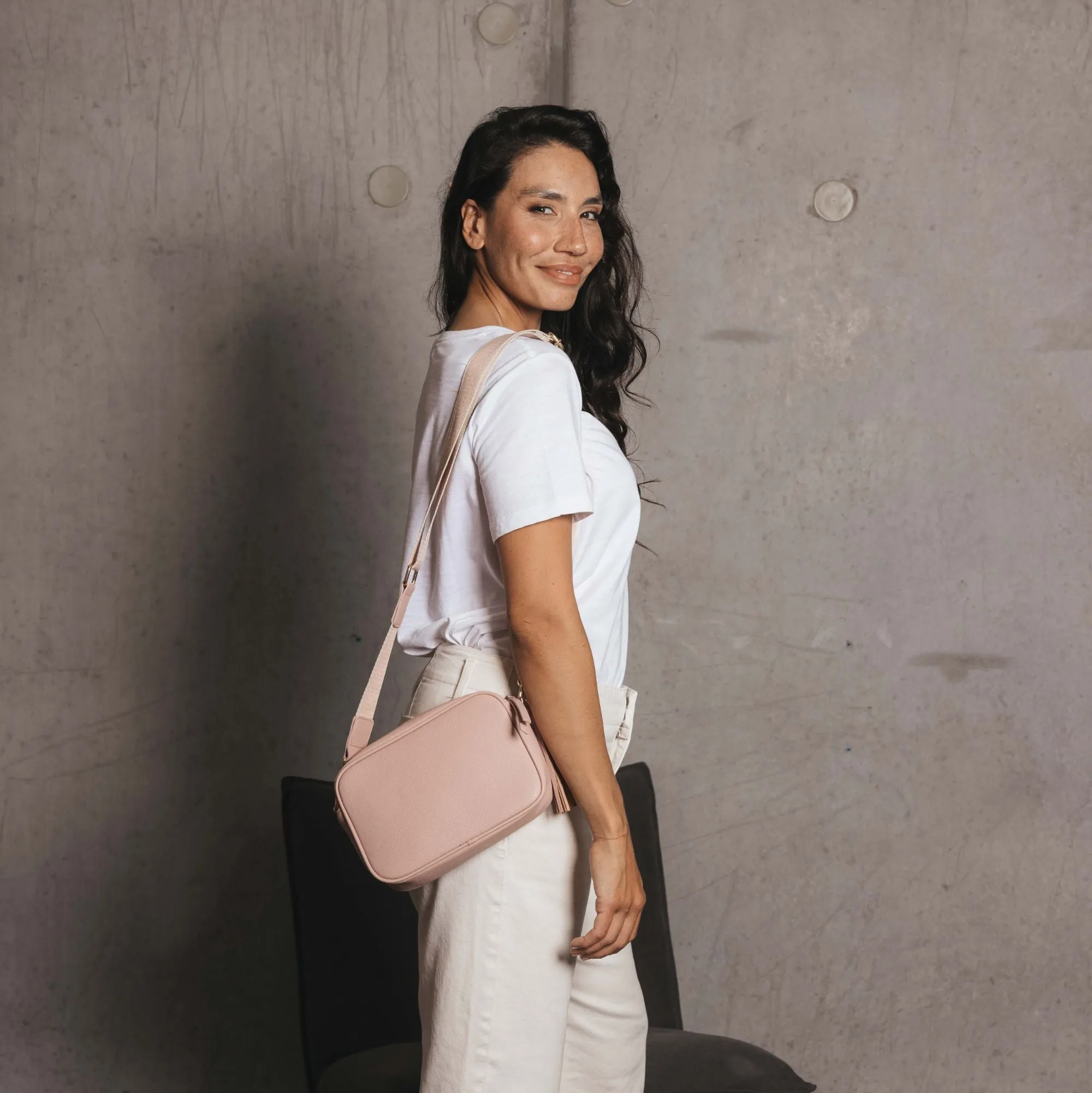 Indie Pretty in Pink Crossbody Bag