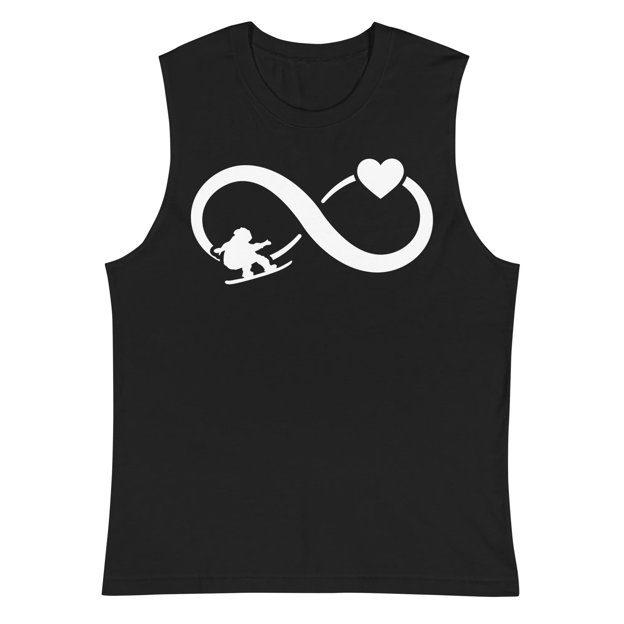 Infinity Heart and Snowboarding - Muskelshirt (Unisex)