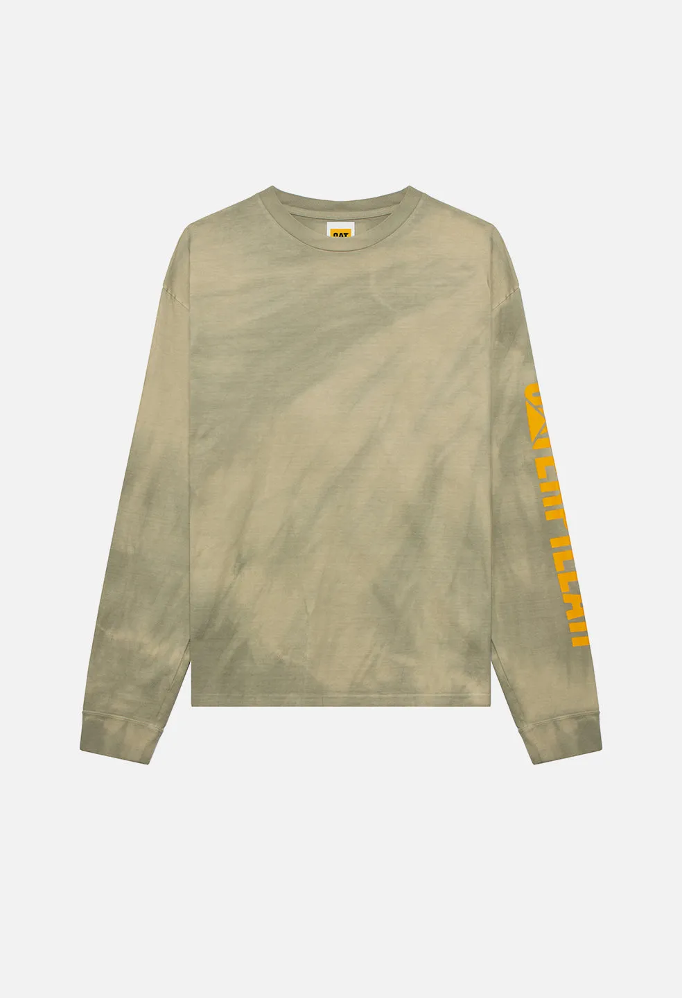 JE X CAT Double Dye LS University Tee / Mojave X Sage