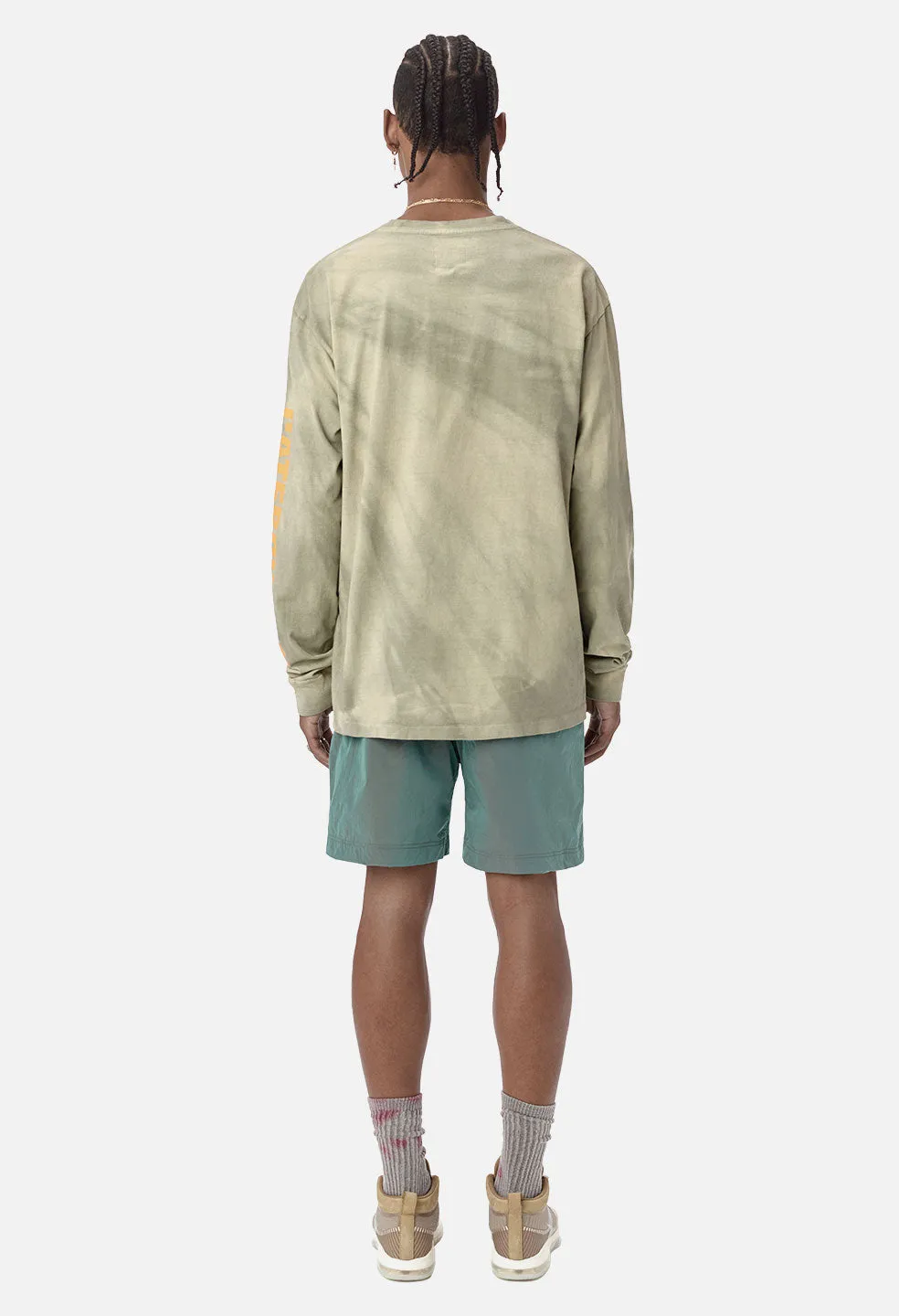 JE X CAT Double Dye LS University Tee / Mojave X Sage