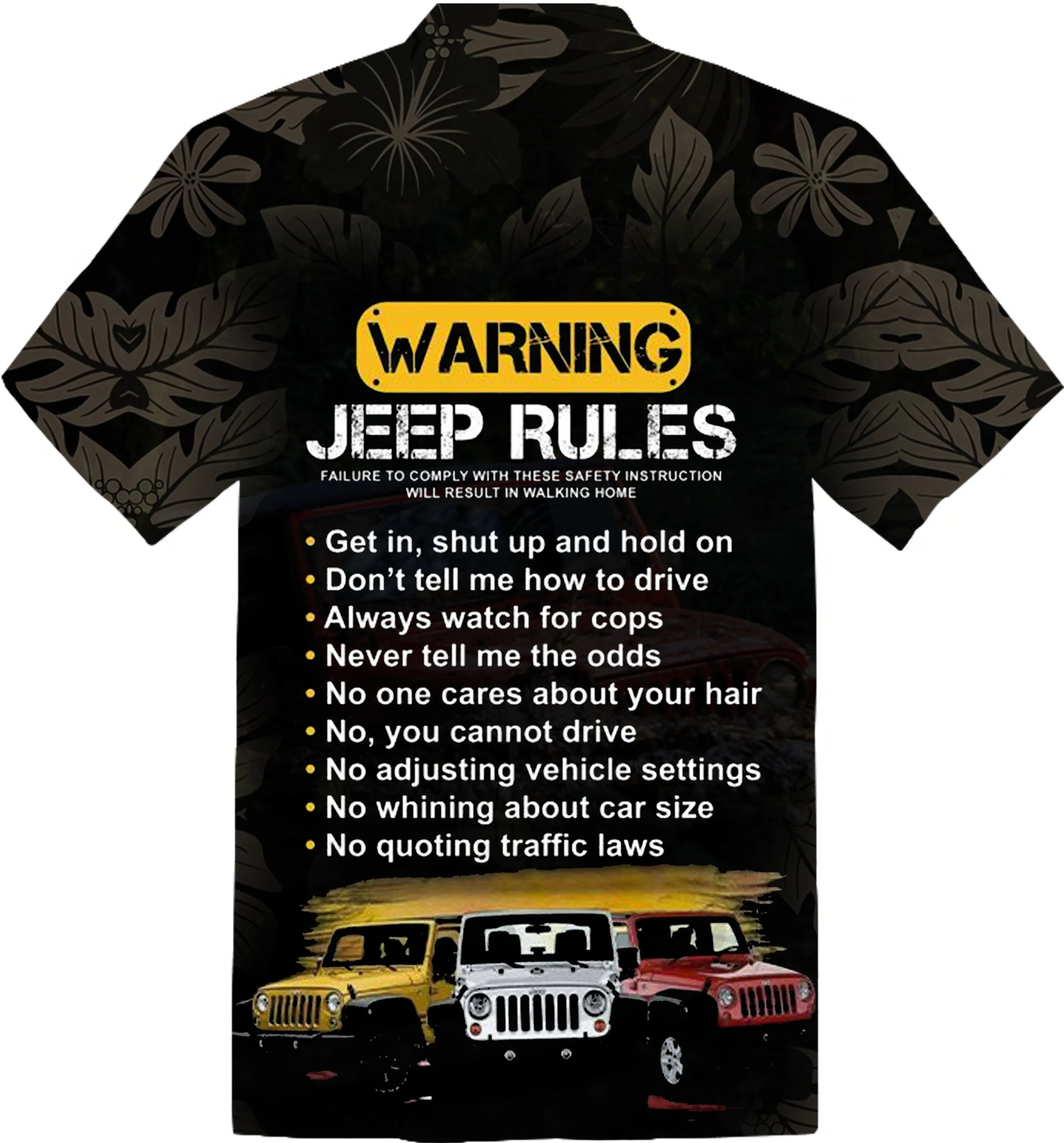 Jeep Rules - Funny Hawaiian Shirt