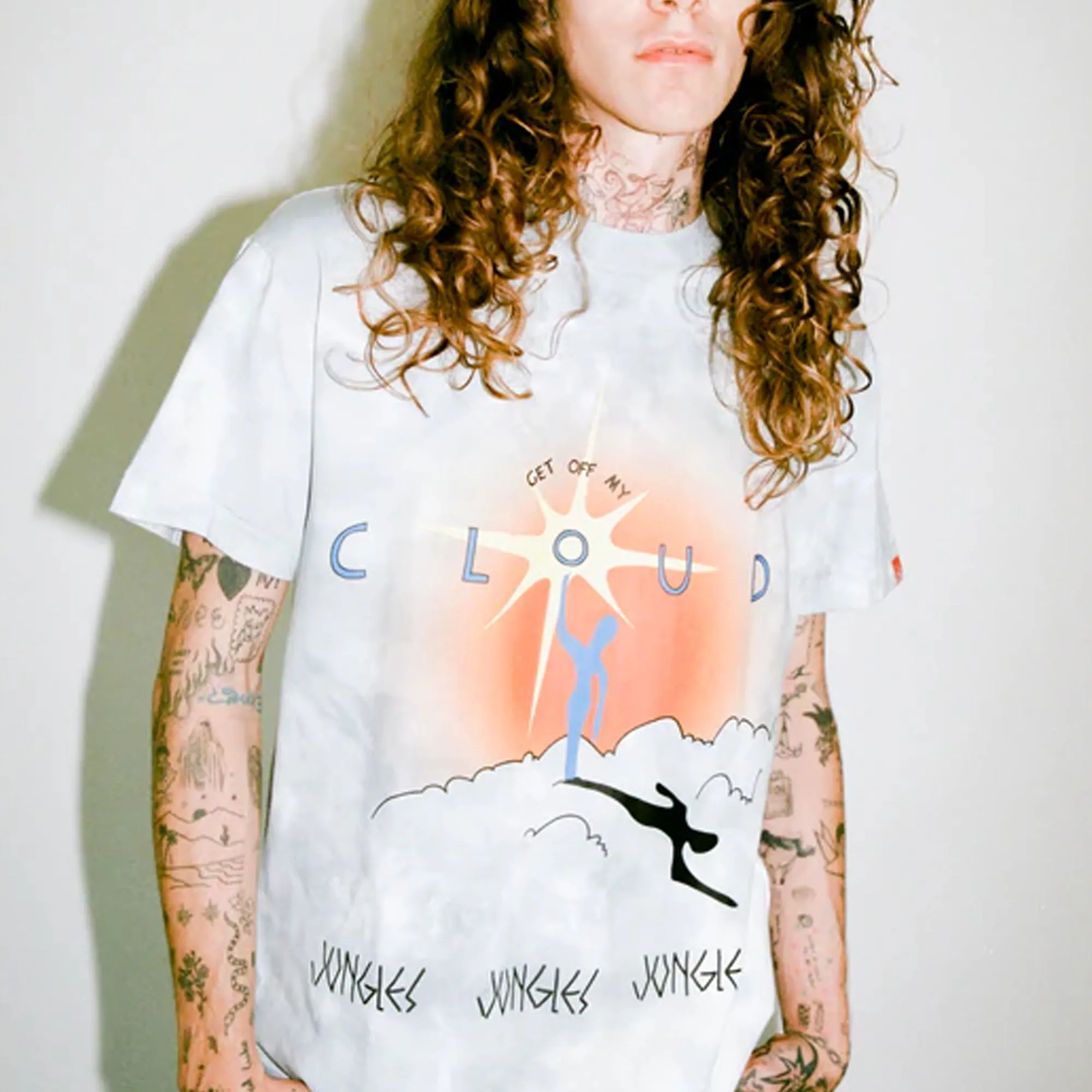 Jungles Mens Get Off My Cloud Tie Dye SS Tee