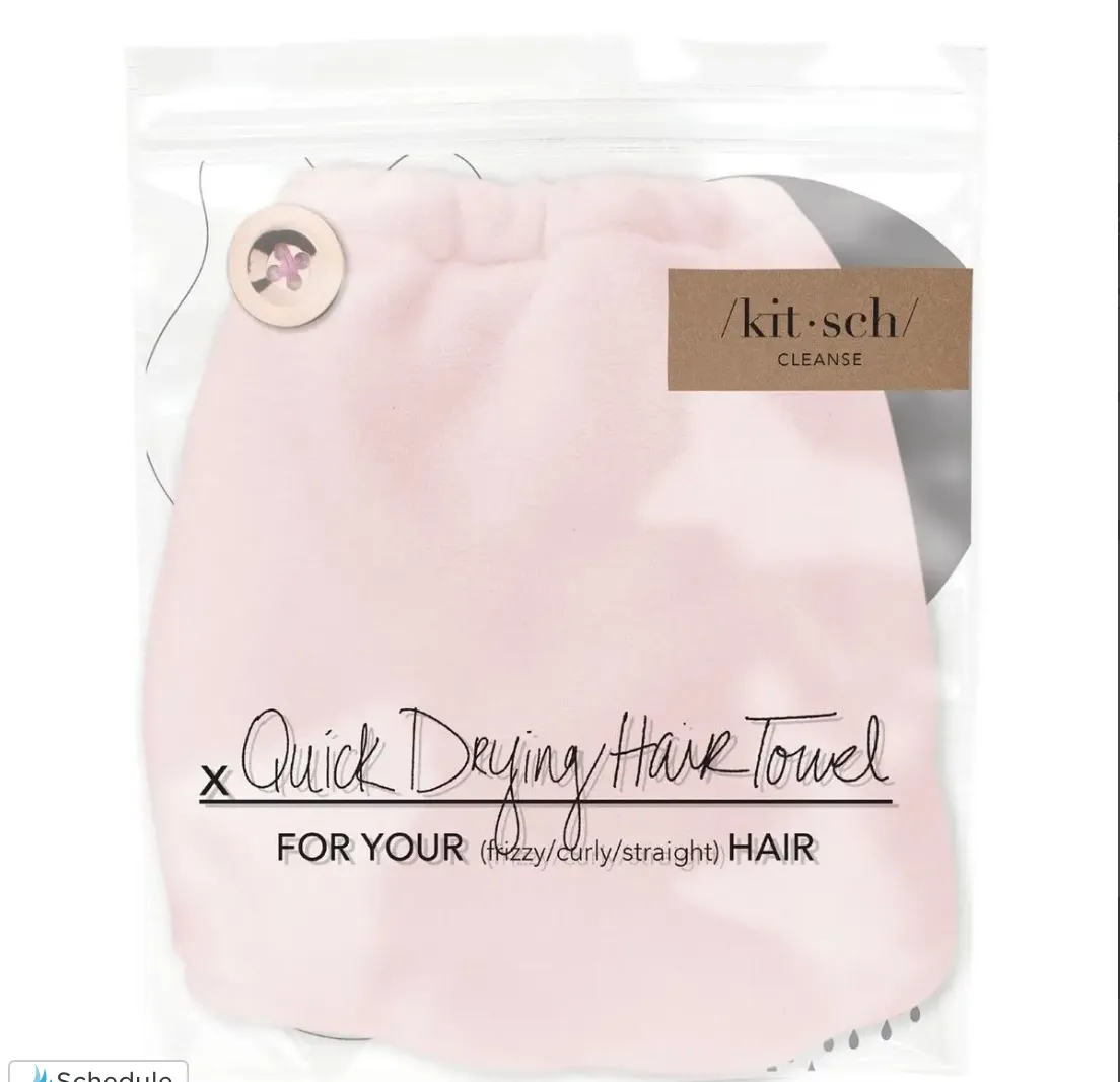 #K403 Darling Kitsch Microfiber Hair Towel (BLUSH)