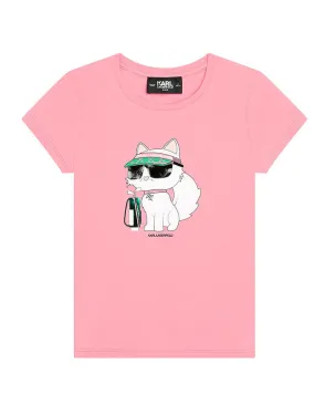 KARL LAGERFELD SS24 Short Sleeve T-shirt with Choupette