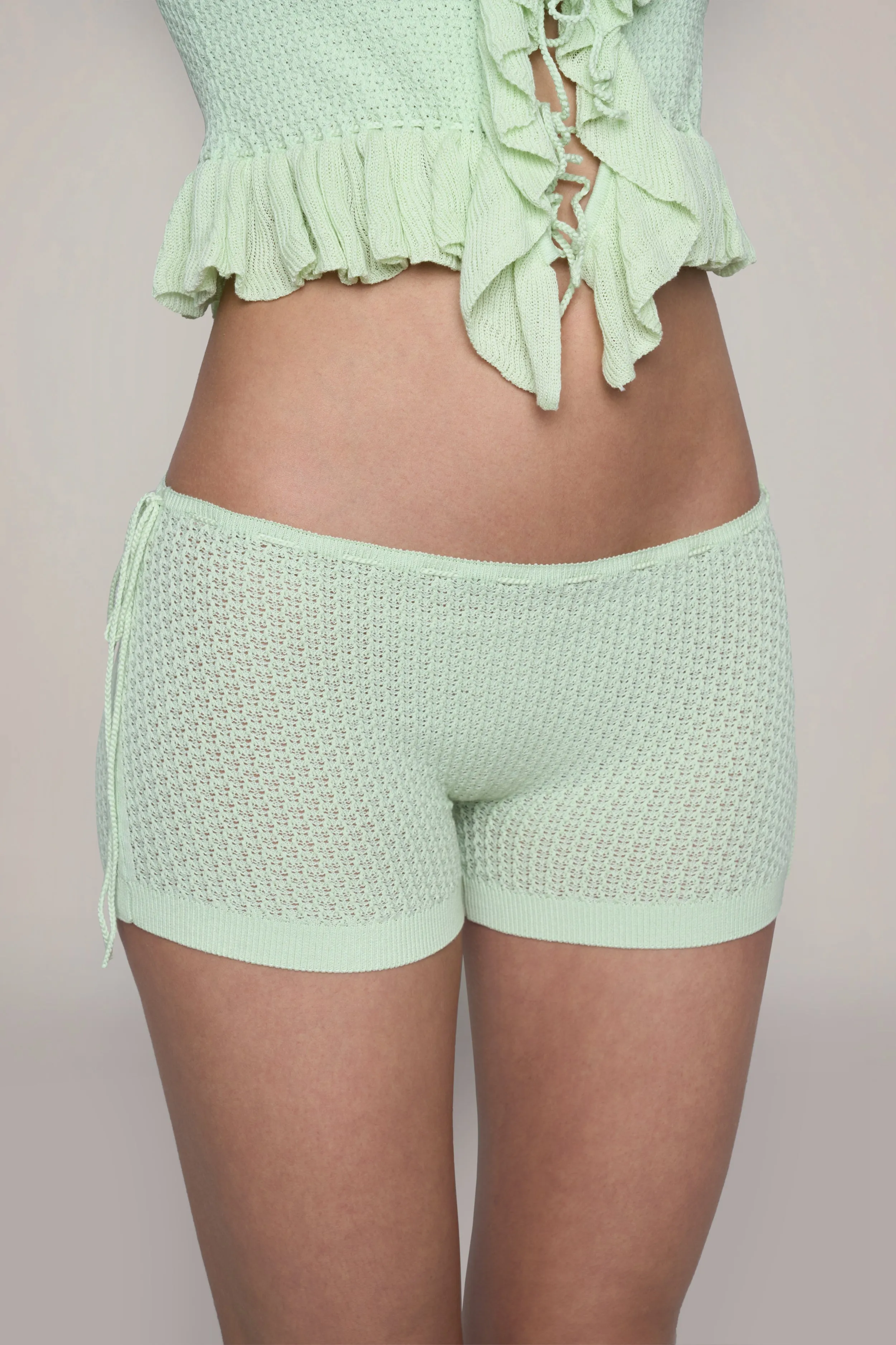 Knit Side Tie Short