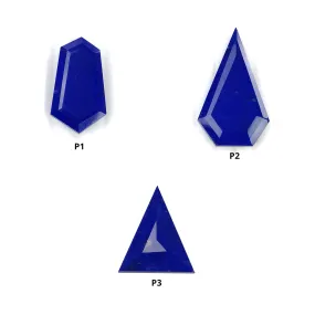 Lapis Lazuli Gemstone Normal & Step Cut : Natural Untreated Unheated Blue Lapis Triangle And Uneven Shape