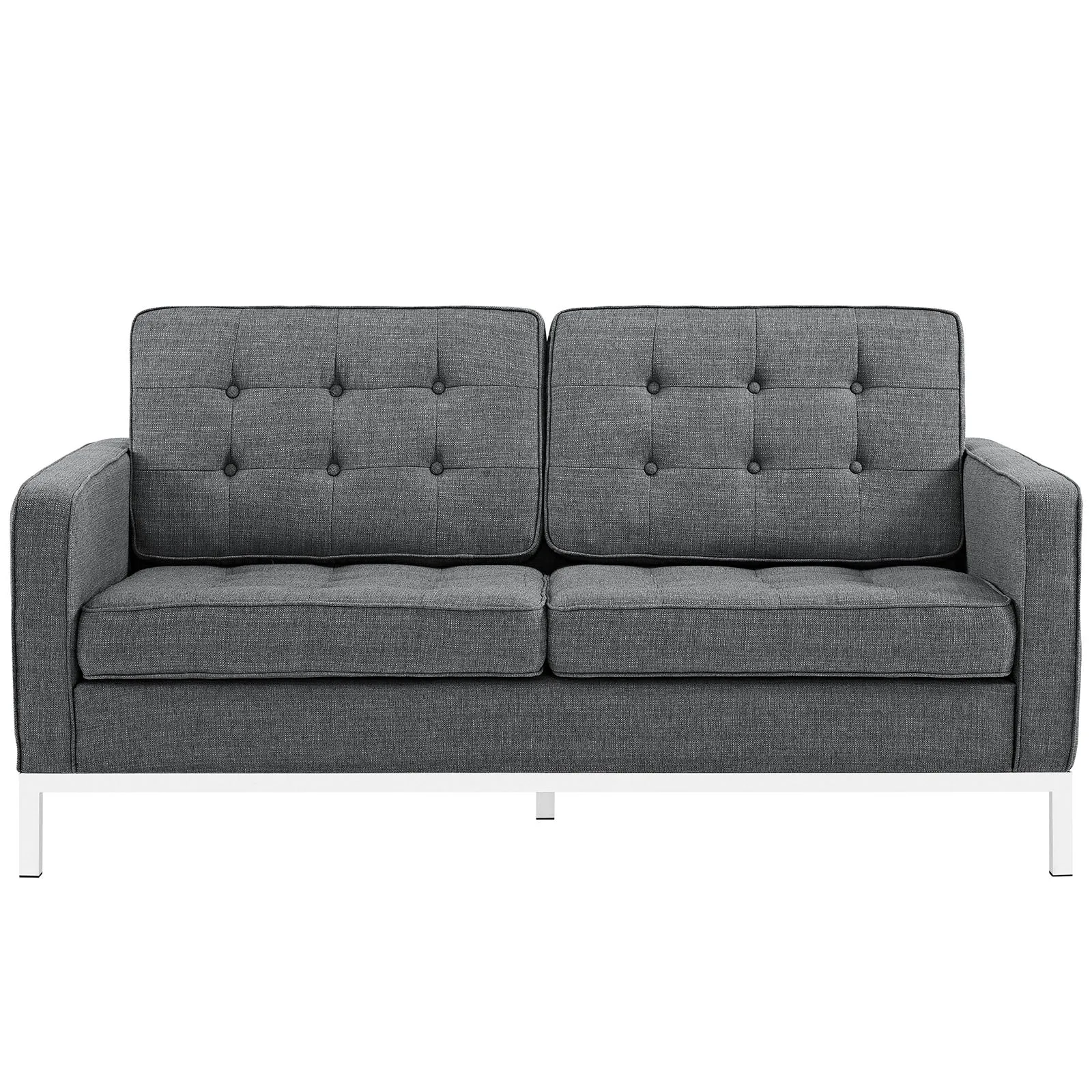 Loft Upholstered Fabric Loveseat