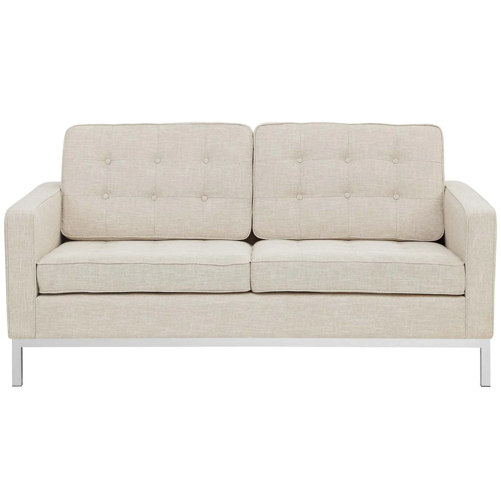 Loft Upholstered Fabric Loveseat