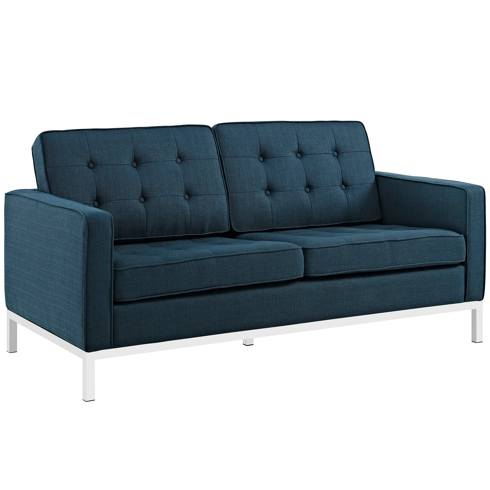 Loft Upholstered Fabric Loveseat