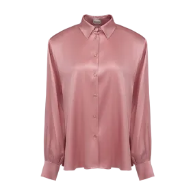 Long-Sleeved Silk Shirt