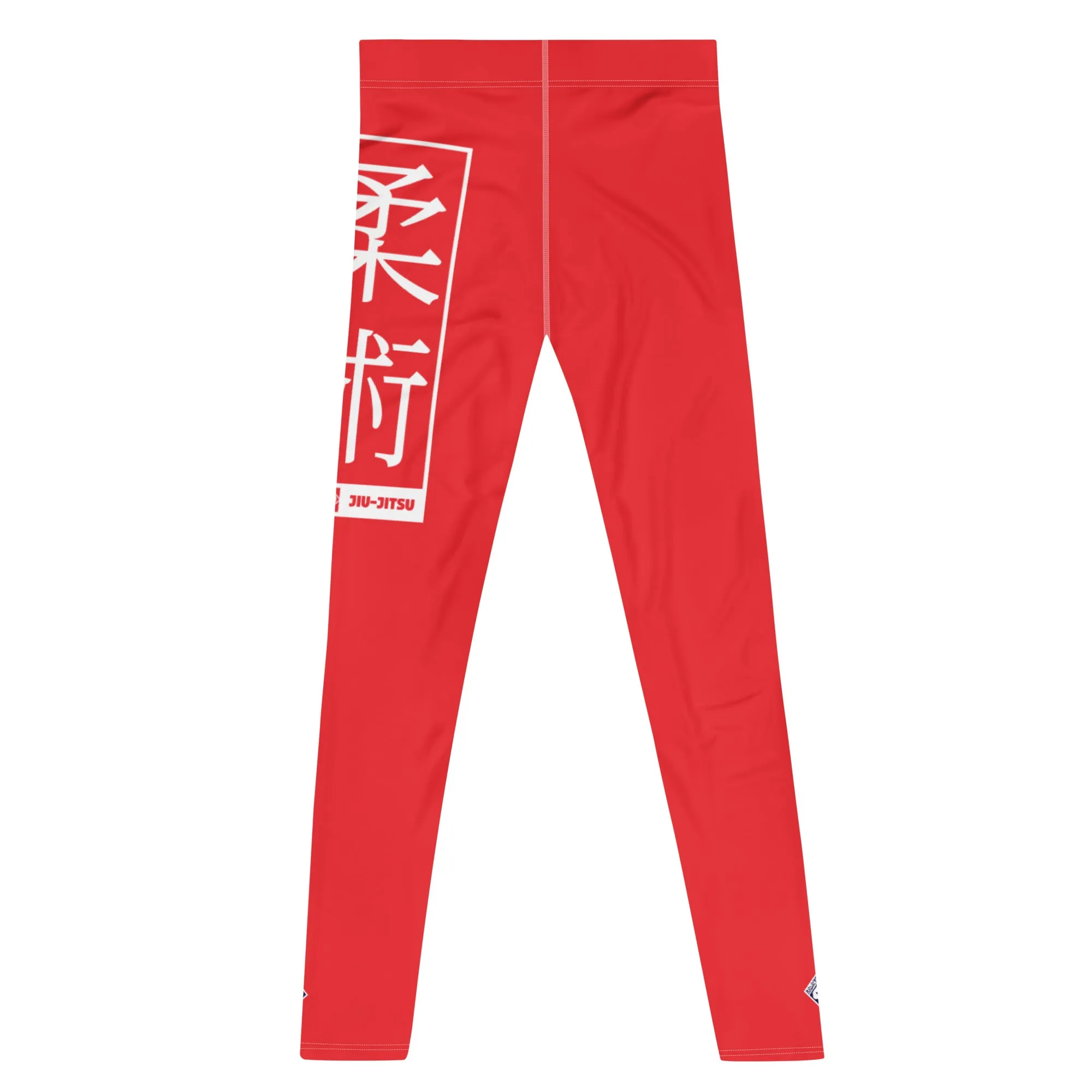 Men's Athletic Workout Leggings For Jiu Jitsu 001 - Scarlet