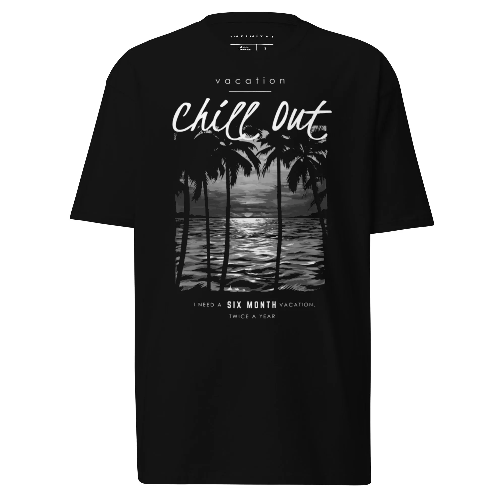 Men’s Chill Out Vacation Theme Heavyweight Tee