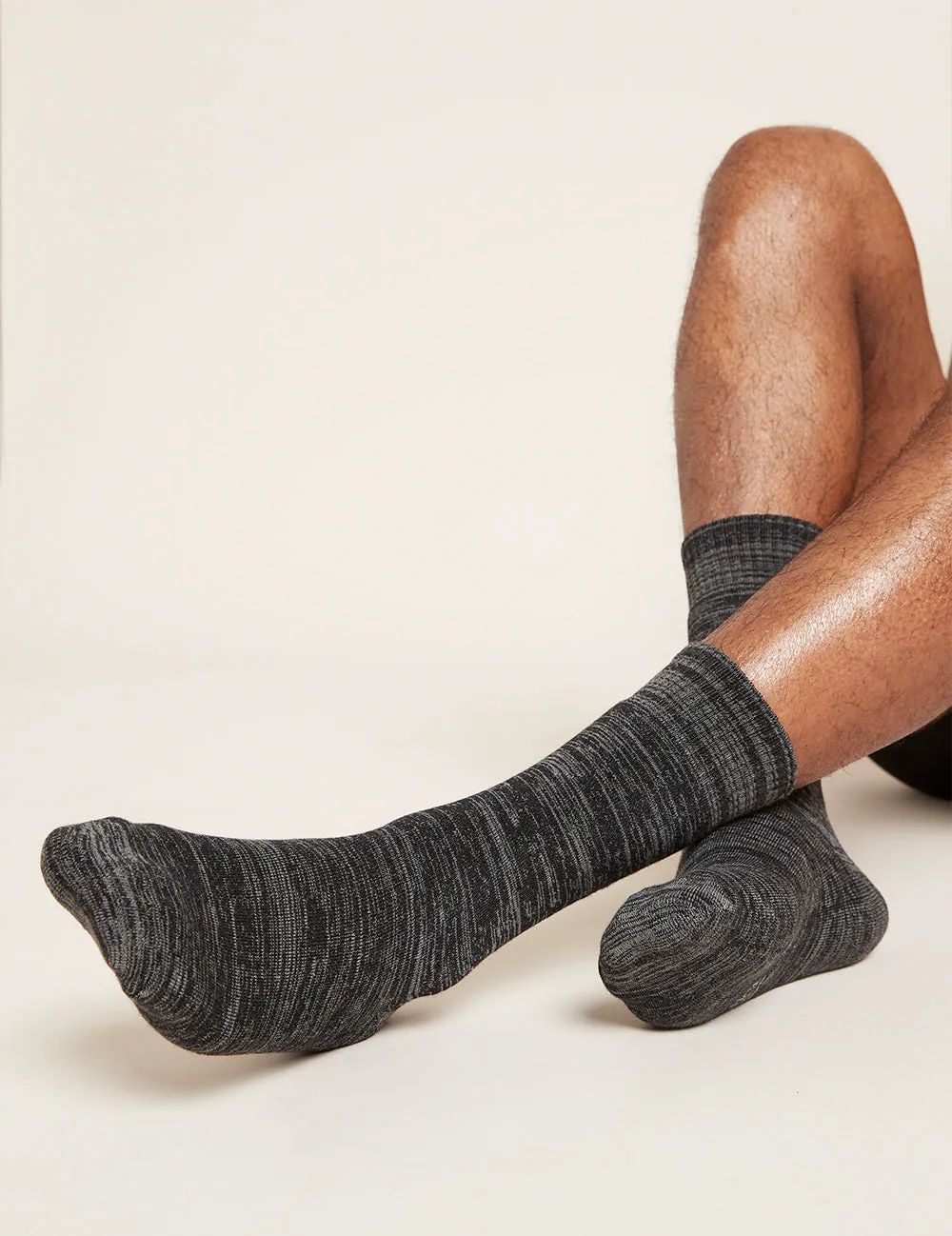 Men's Crew Boot Socks - Dark Grey Marl