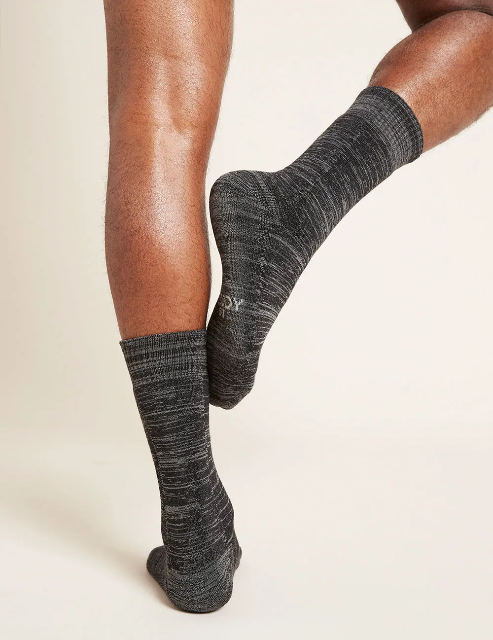 Men's Crew Boot Socks - Dark Grey Marl