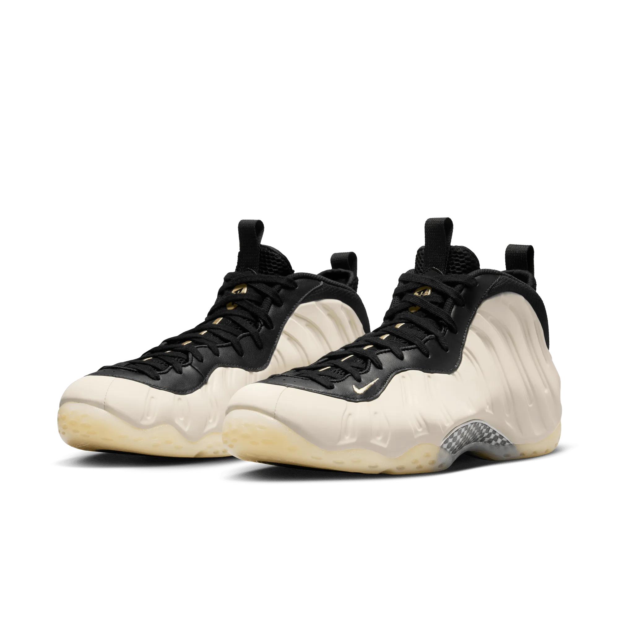 Men's Nike Air Foamposite One - Black/Team Gold/LT Orewood Brown/Gold