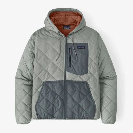 Men's Patagonia | Diamond Quilted Bomber Hoody | Sleet Green