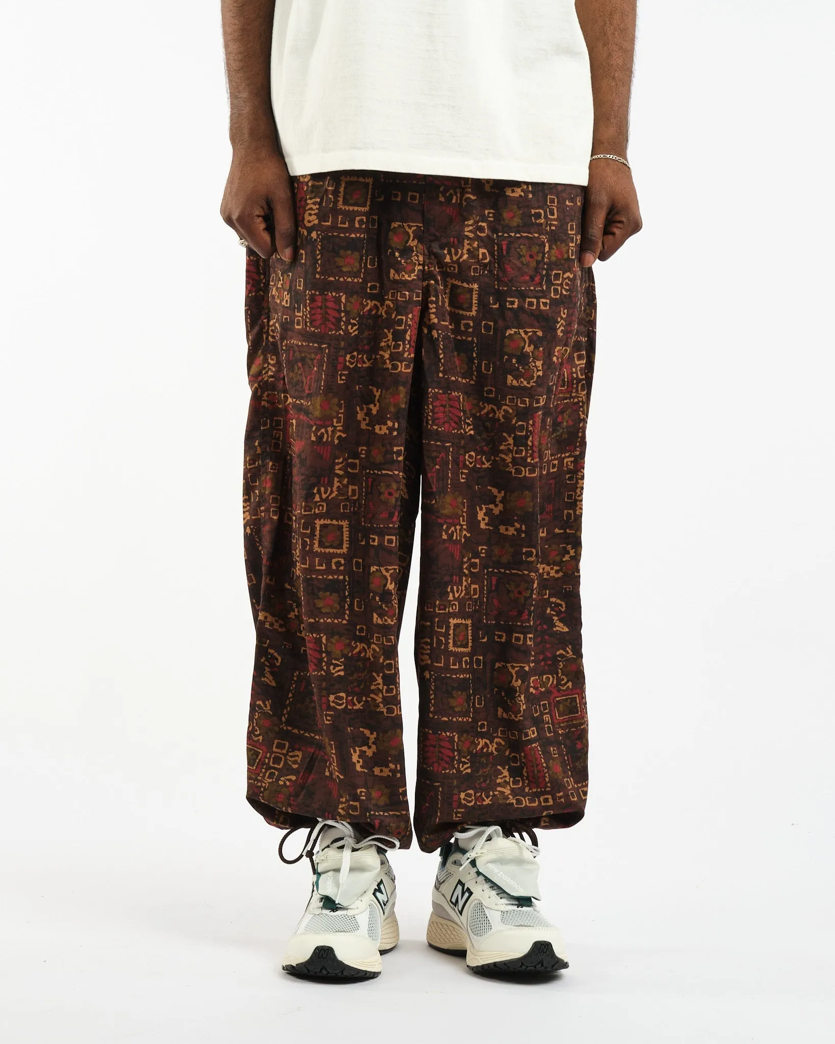 MIL Easy Pants Batik Print PE Brown