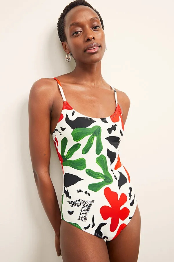 M.M.LaFleur x Andie Amalfi One Piece :: Cutout Floral Icon