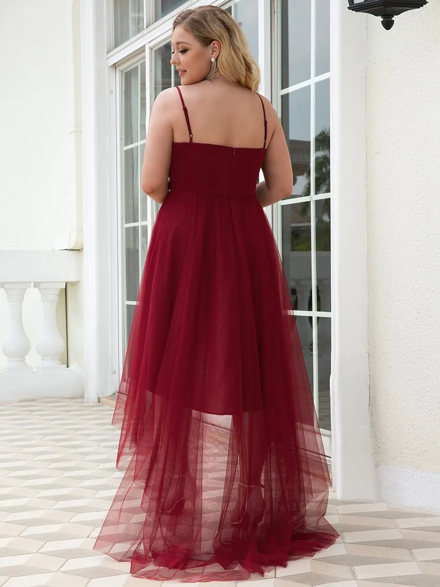 Modest Wholesale High-Low Tulle Prom Dress for Women