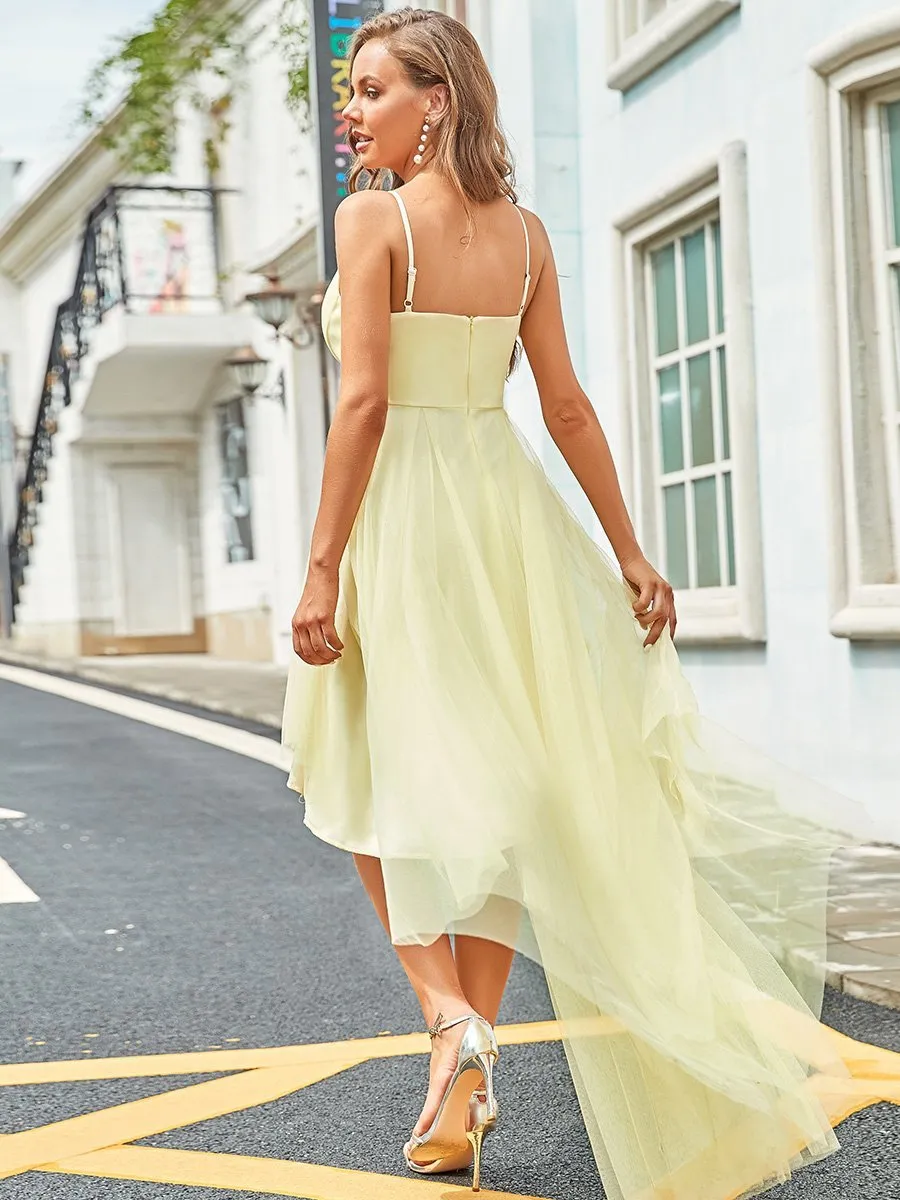 Modest Wholesale High-Low Tulle Prom Dress for Women