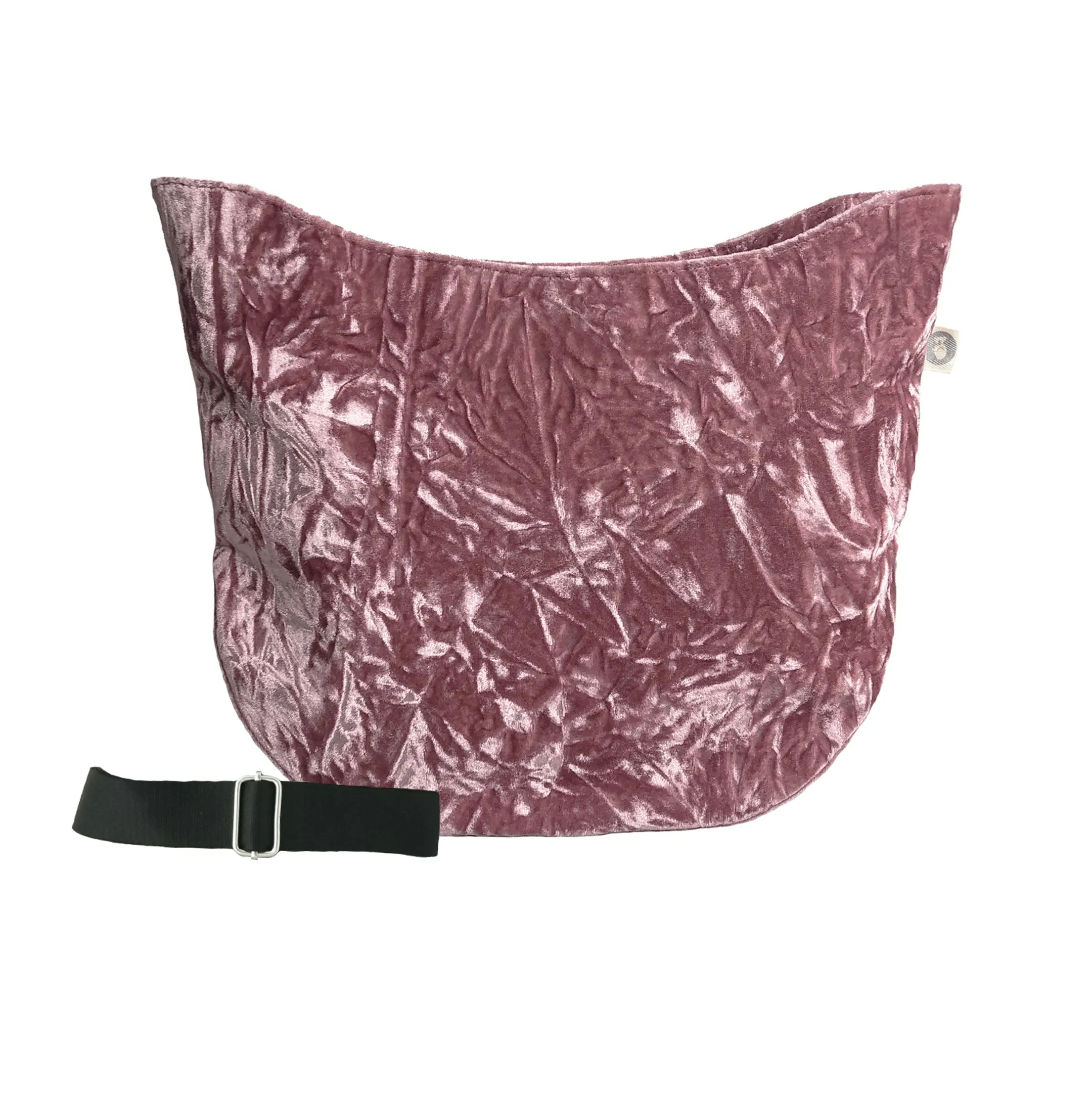 Monogram Stripe City Bag Petal Pink Crushed Velvet