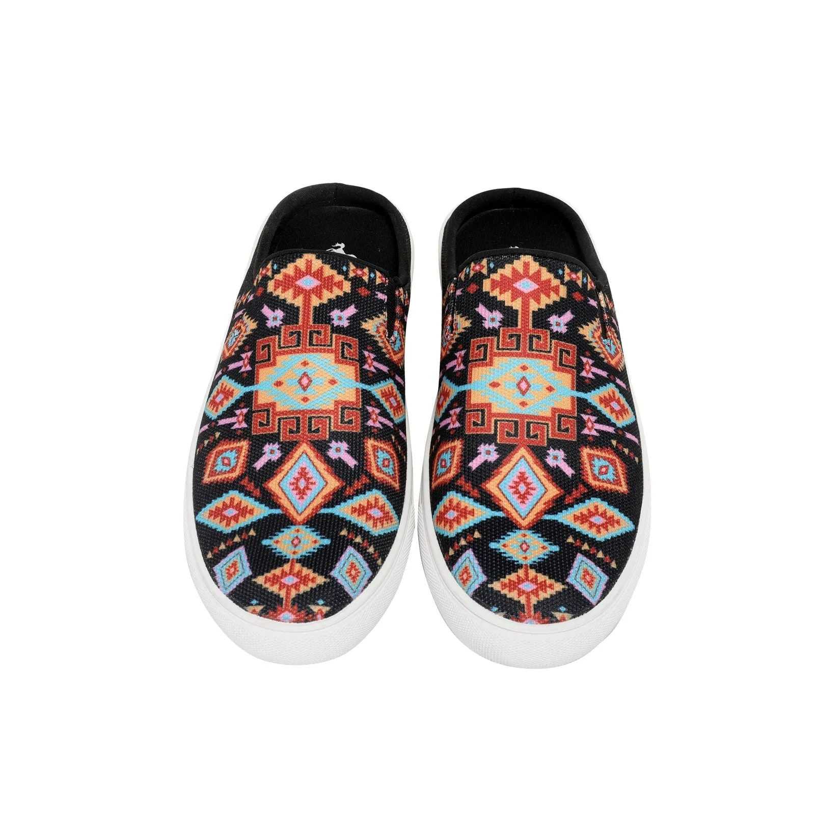 Montana West Western Aztec Print Collection Sneaker Slides