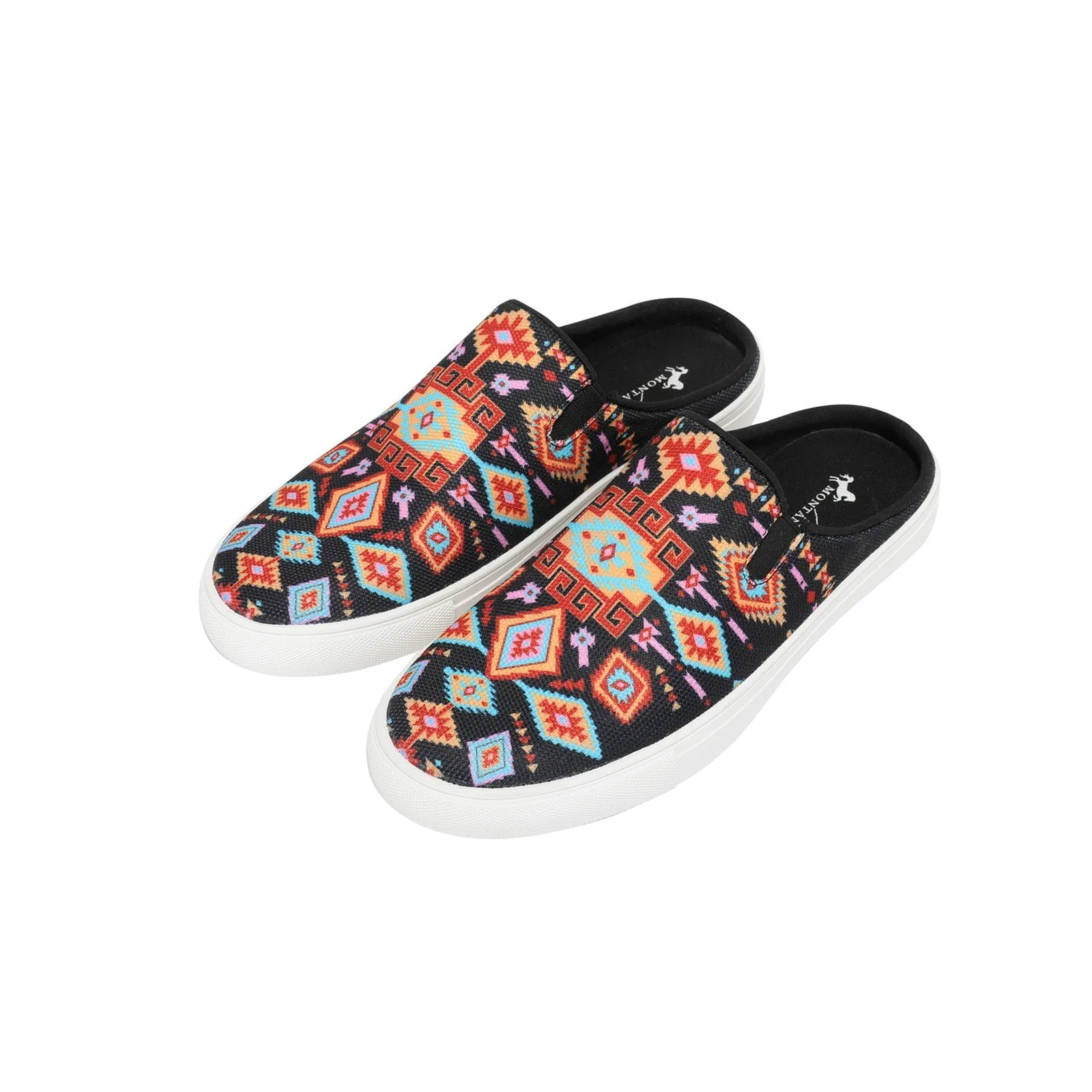 Montana West Western Aztec Print Collection Sneaker Slides