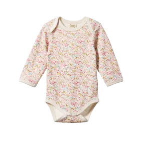 Nature Baby Long Sleeve Bodysuit - Wildflower Mountain Print