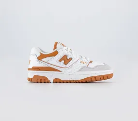 New Balance Bb550 White Orange Grey Uk Size 4