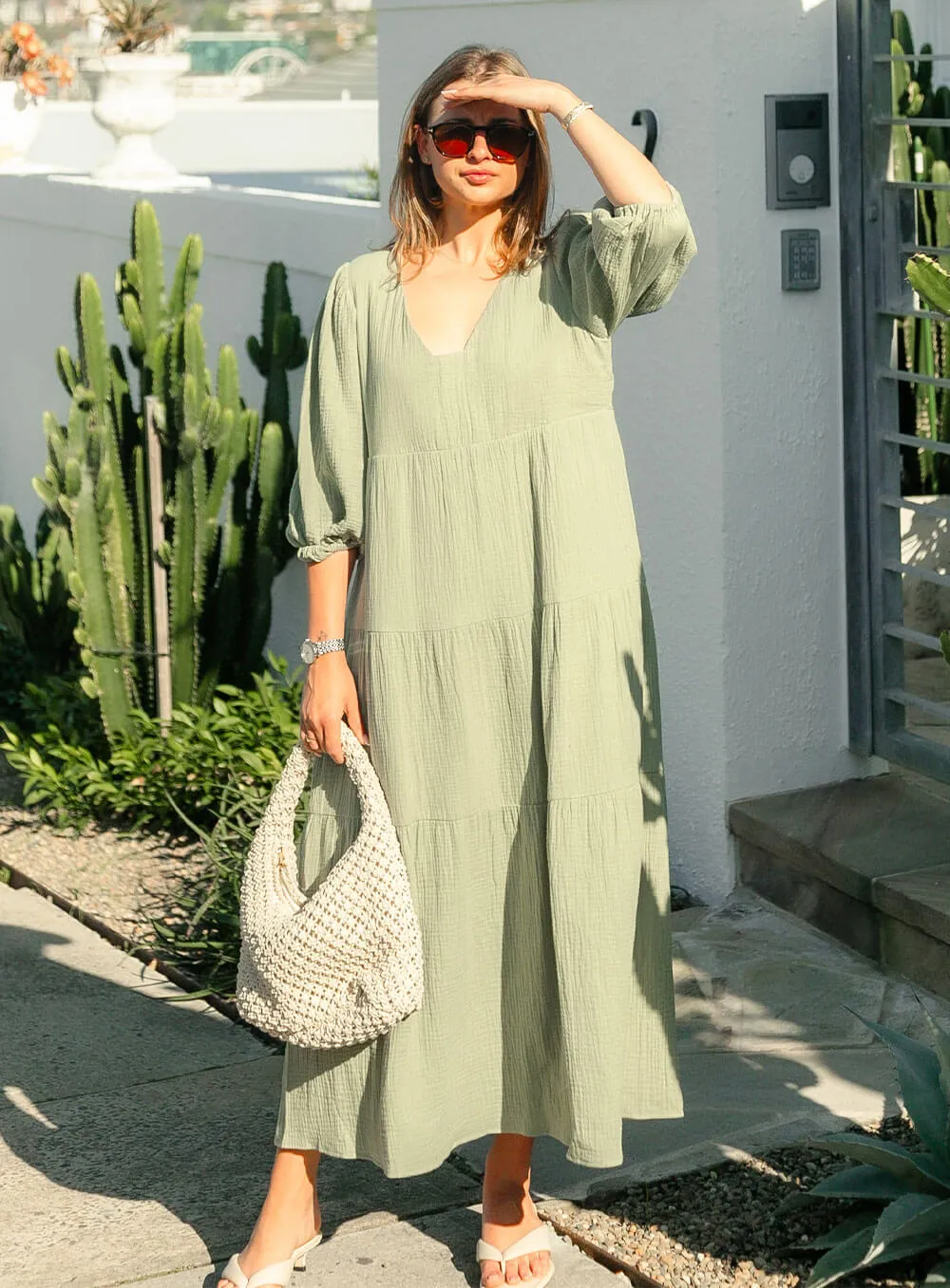 Olive Dress-Sage