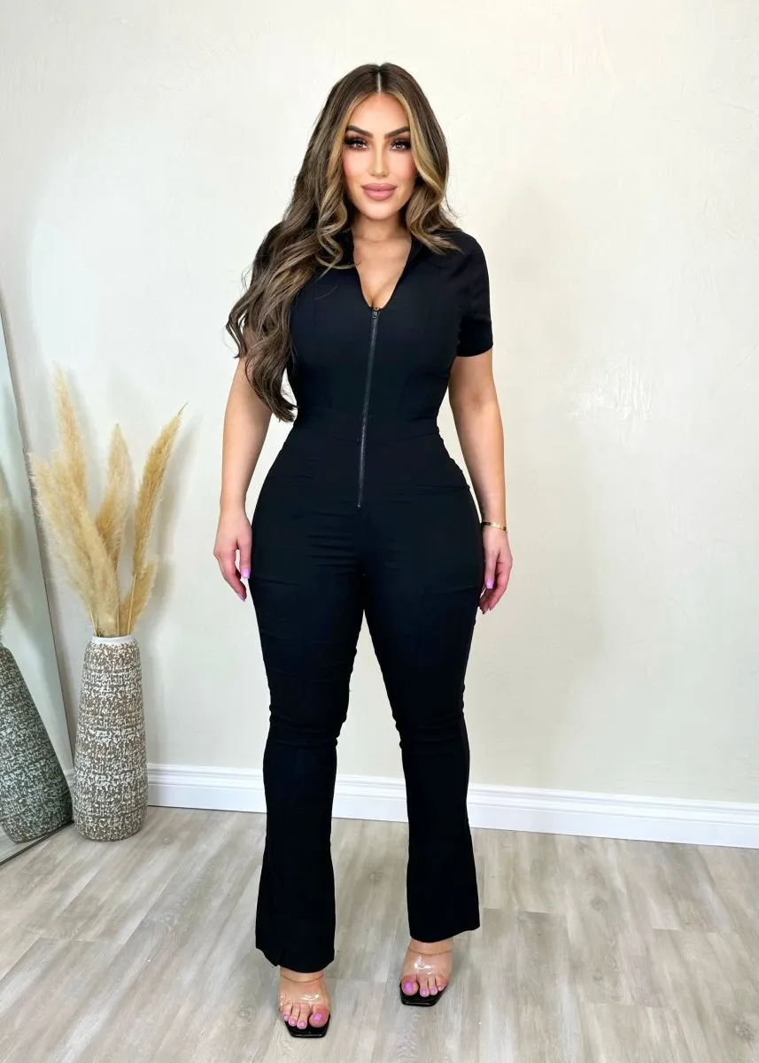 One More Time Jumpsuit Black