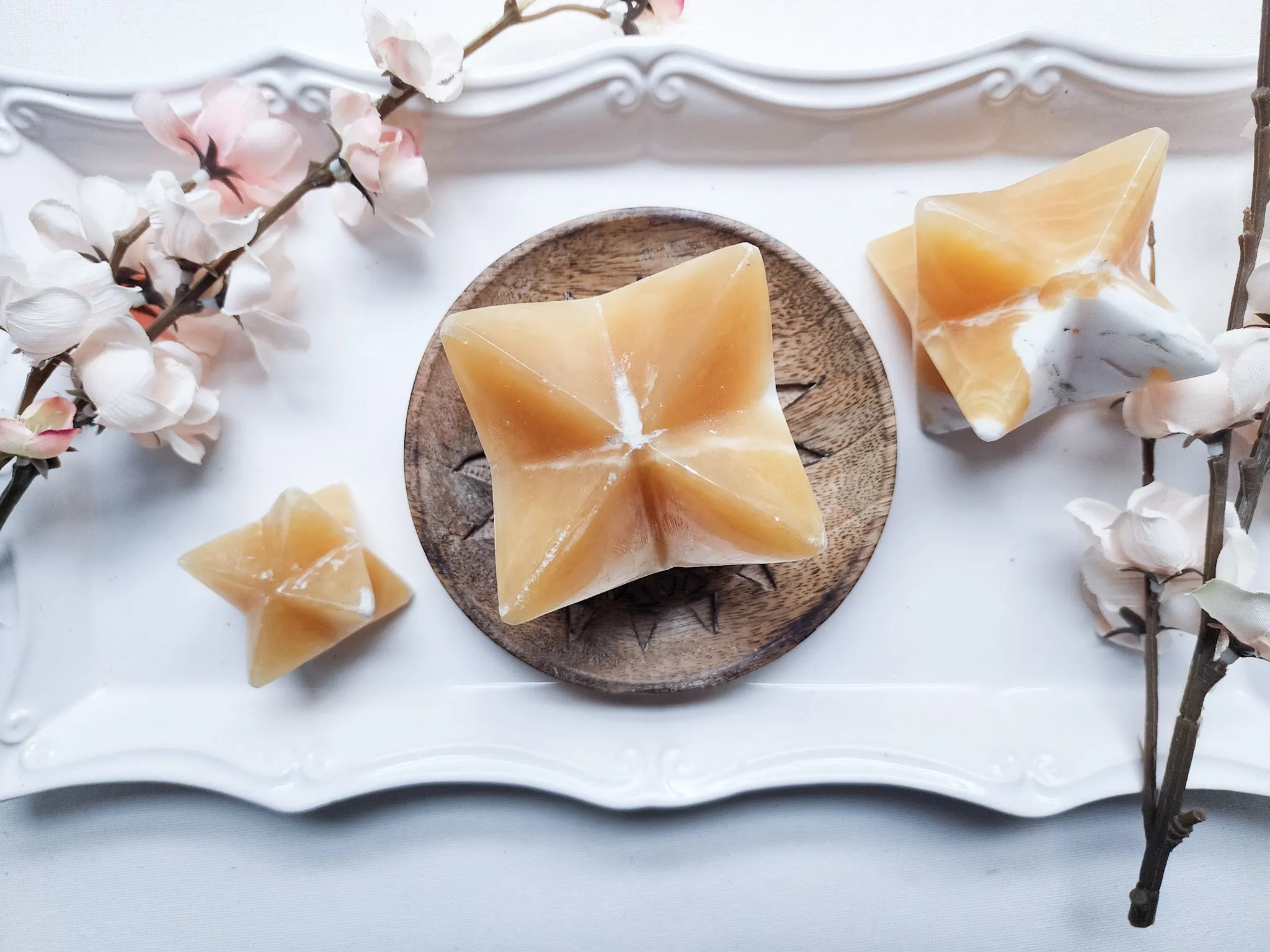 Orange Calcite Merkaba