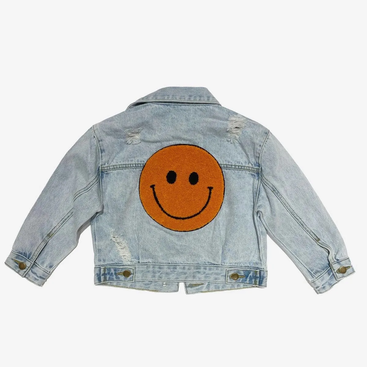 Orange Smile Denim Jacket